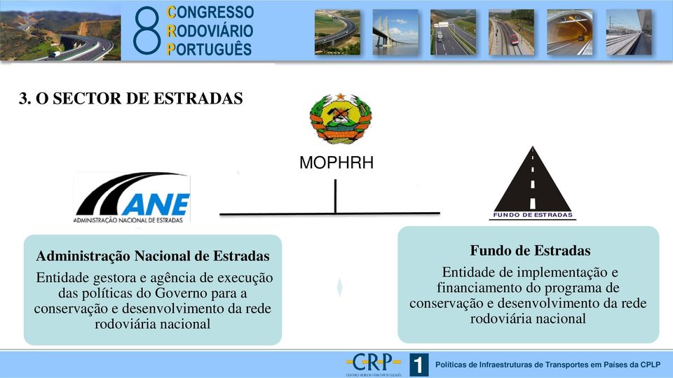 desenvolvimento da rede rodoviária nacional Fundo de Estradas Entidade de