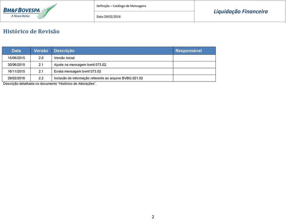 1 Errata mensagem bvmf.073.02 29/02/2016 2.