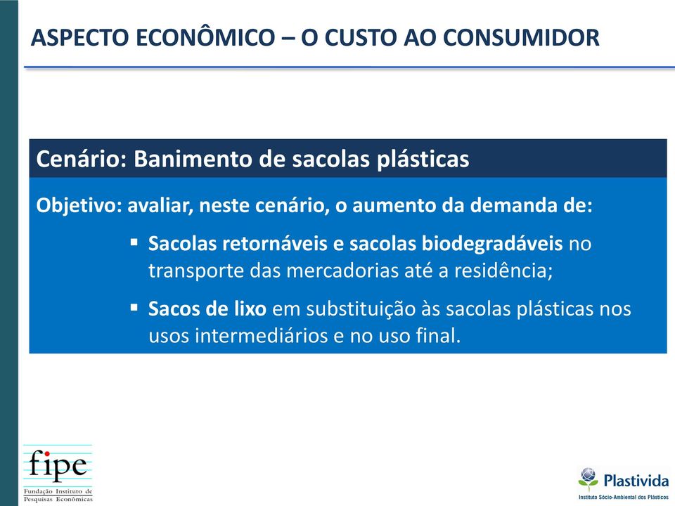 sacolas biodegradáveis no transporte das mercadorias até a residência; Sacos de