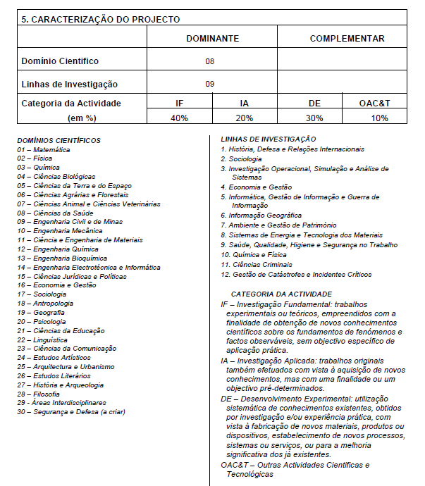 Como posso ter um Projeto de ID&I no Centro de Investigação,Desenvolvimento e Inovação da Academia Militar? Aconselhamentos: 1.