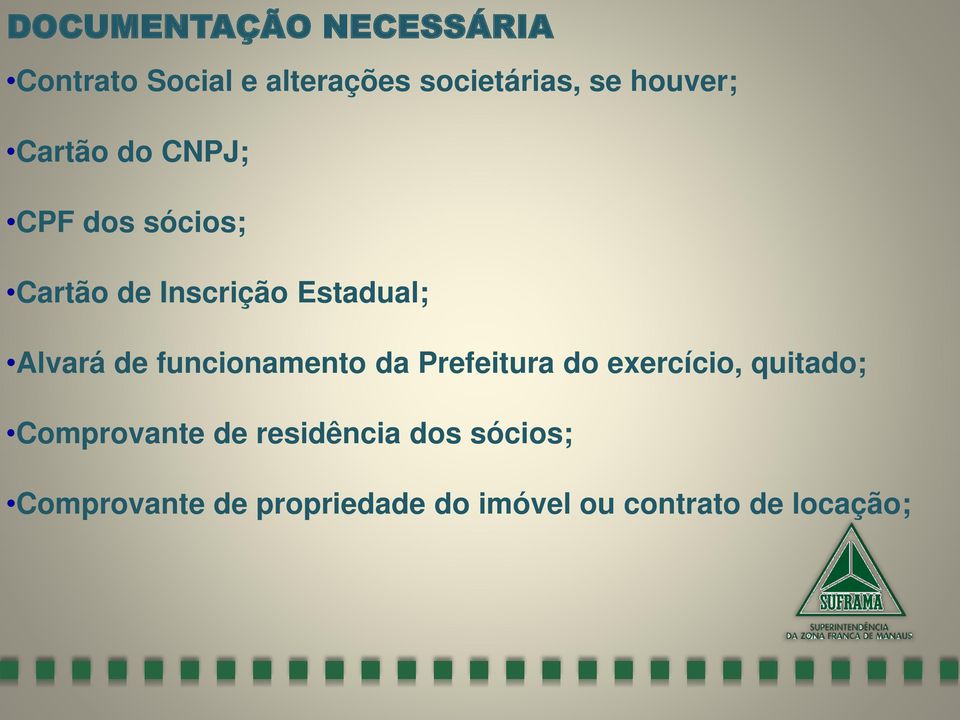 Alvará de funcionamento da Prefeitura do exercício, quitado; Comprovante