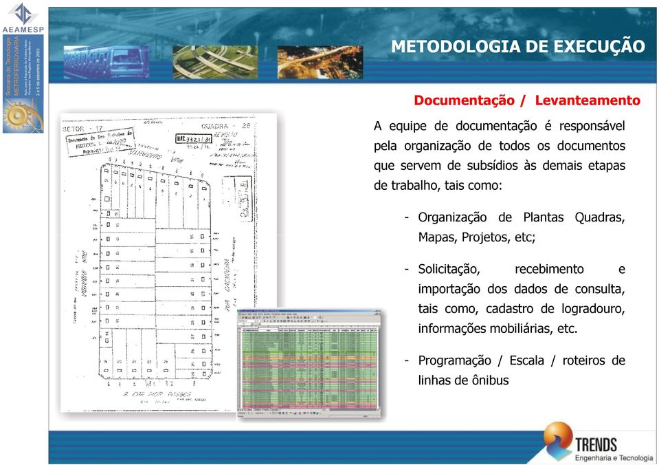 Plantas Quadras, Mapas, Projetos, etc; - Solicitação, recebimento e importação dos dados de consulta, tais