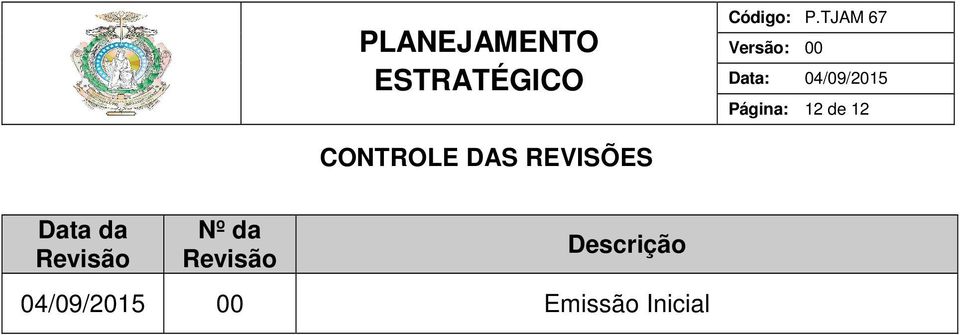 Revisão Nº da Revisão