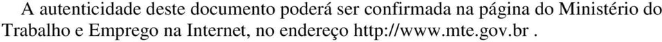 Ministério do Trabalho e Emprego na