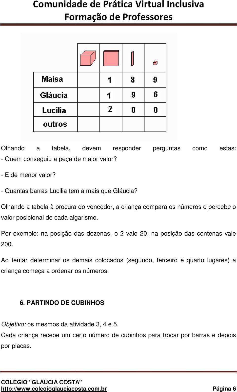 Por exemplo: na posição das dezenas, o 2 vale 20; na posição das centenas vale 200.