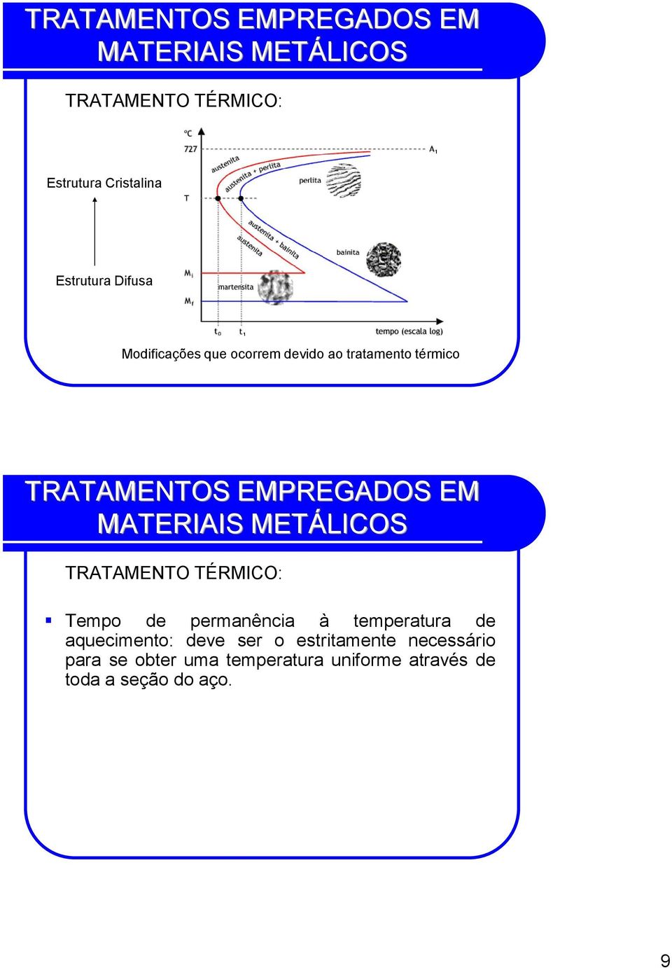 temperatura de aquecimento: deve ser o estritamente necessário