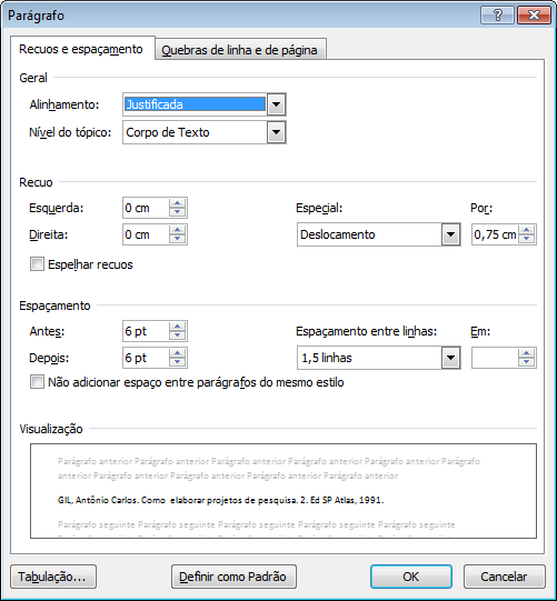 Atividade prática Formatação das Bibliografias 7.