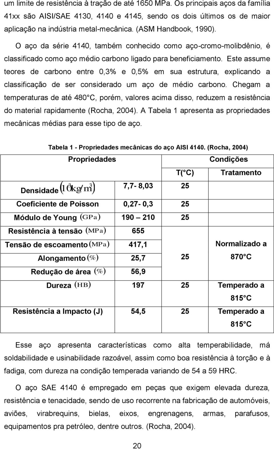 Este assume teores de carbono entre 0,3% e 0,5% em sua estrutura, explicando a classificação de ser considerado um aço de médio carbono.