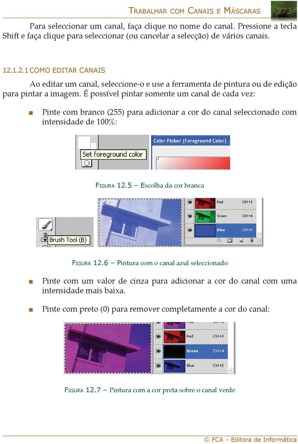 1.2.1 Como editar caais Ao editar um caal, seleccioe-o e use a ferrameta de pitura ou de edição para pitar a imagem.