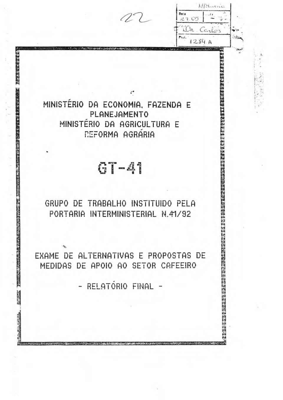 E REEFFORMA AGR&M GRUPO DE TR1B1LHO INSTITUIDO PEL PORT1RI1