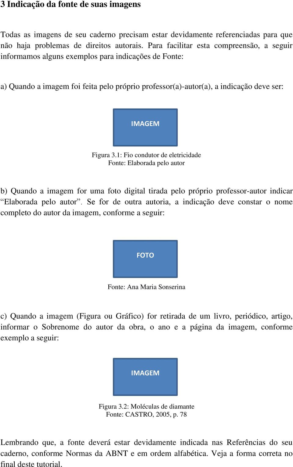 1: Fio condutor de eletricidade Fonte: Elaborada pelo autor b) Quando a imagem for uma foto digital tirada pelo próprio professor-autor indicar Elaborada pelo autor.