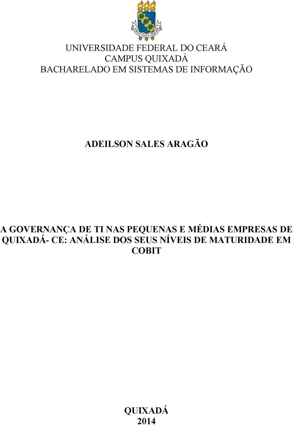 GOVERNANÇA DE TI NAS PEQUENAS E MÉDIAS EMPRESAS DE