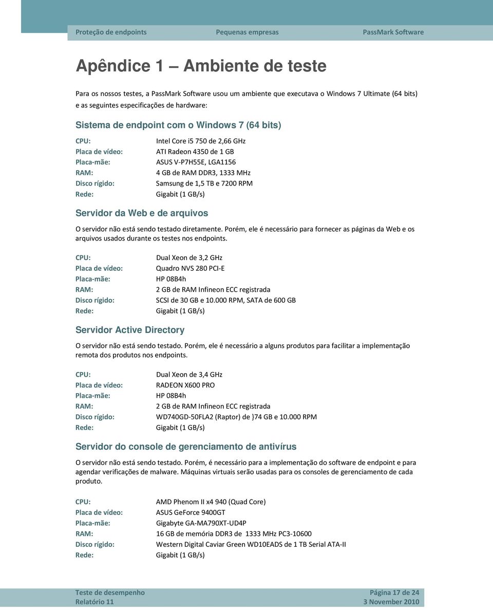 1,5 TB e 7200 RPM Gigabit (1 GB/s) Servidor da Web e de arquivos O servidor não está sendo testado diretamente.