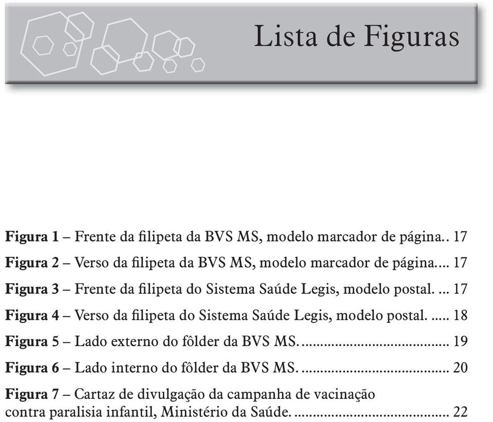 ... 17 Figura 3 Frente da filipeta do Sistema Saúde Legis, modelo postal.