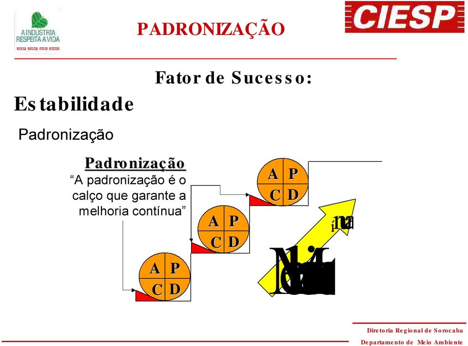 padronização é o calço que garante a