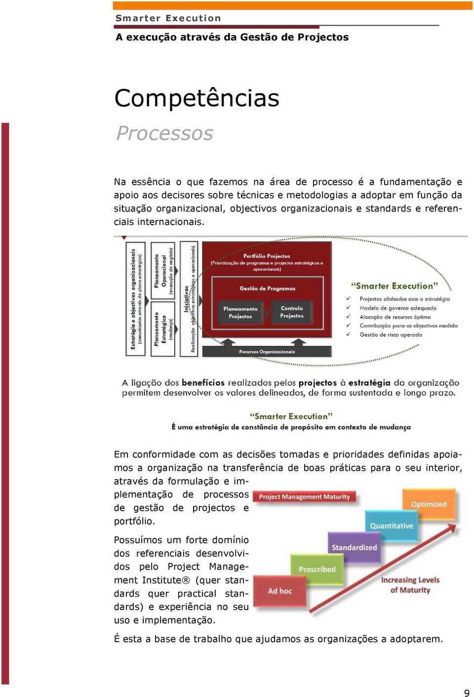 Em conformidade com as decisões tomadas e prioridades definidas apoiamos a organização na transferência de boas práticas para o seu interior, através da formulação e implementação de