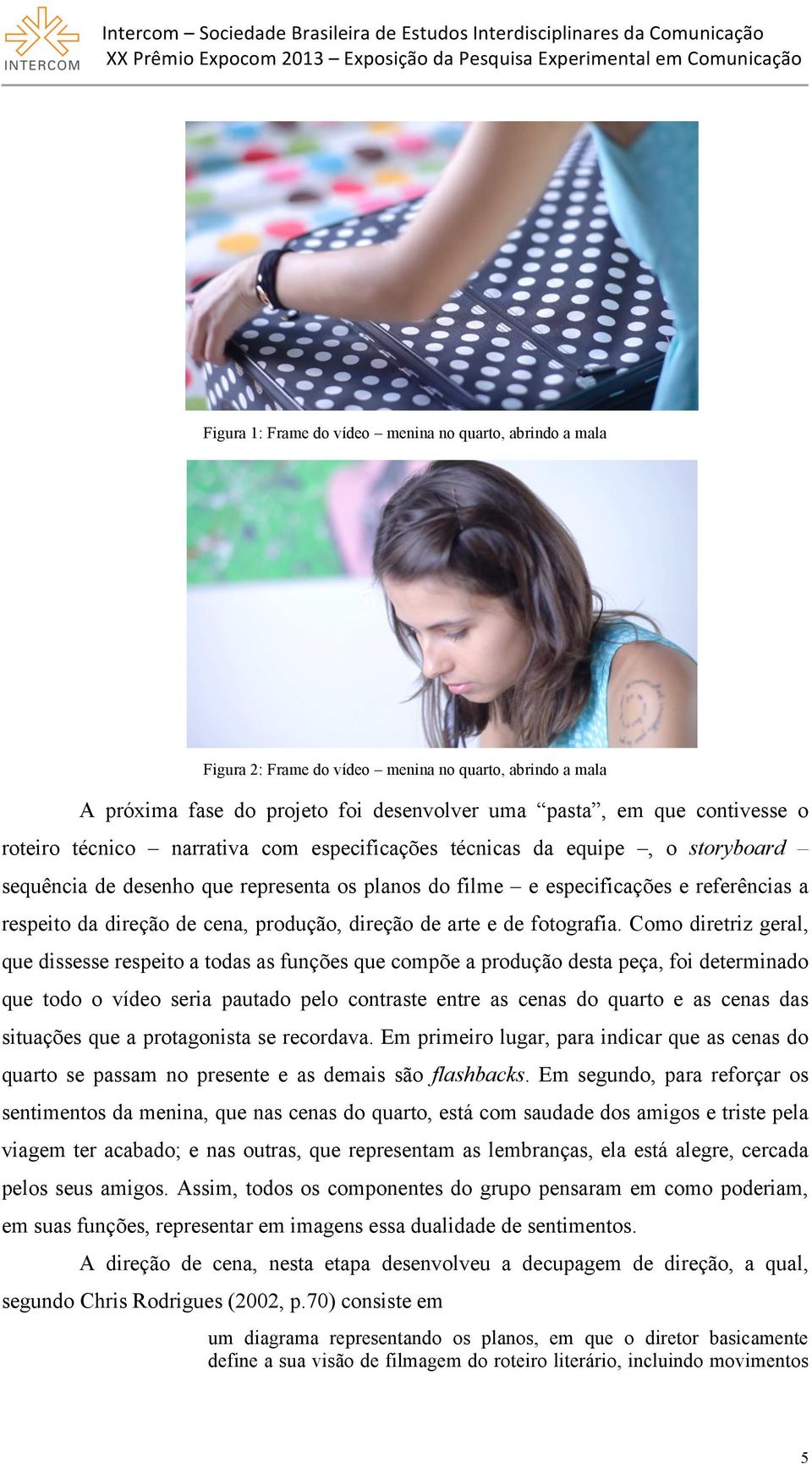 equipe, o storyboard sequência de desenho que representa os planos do filme e especificações e referências a respeito da direção de cena, produção, direção de arte e de fotografia.