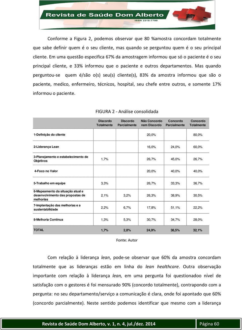 Mas quando perguntou-se quem é/são o(s) seu(s) cliente(s), 83% da amostra informou que são o paciente, medico, enfermeiro, técnicos, hospital, seu chefe entre outros, e somente 17% informou o