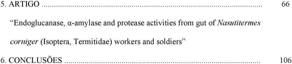 protease activities from gut of