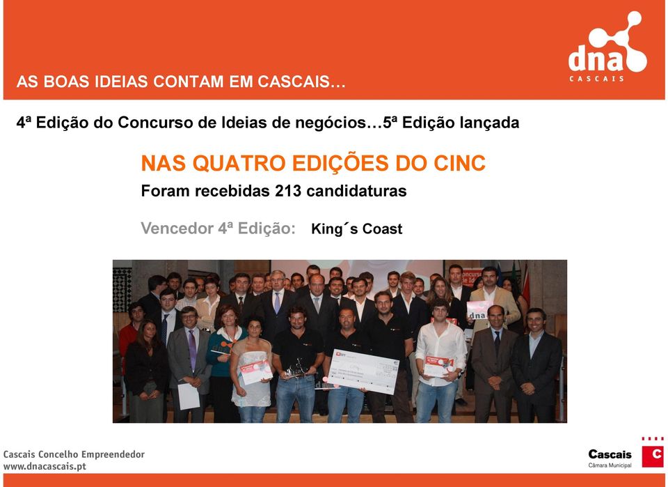 lançada NAS QUATRO EDIÇÕES DO CINC Foram