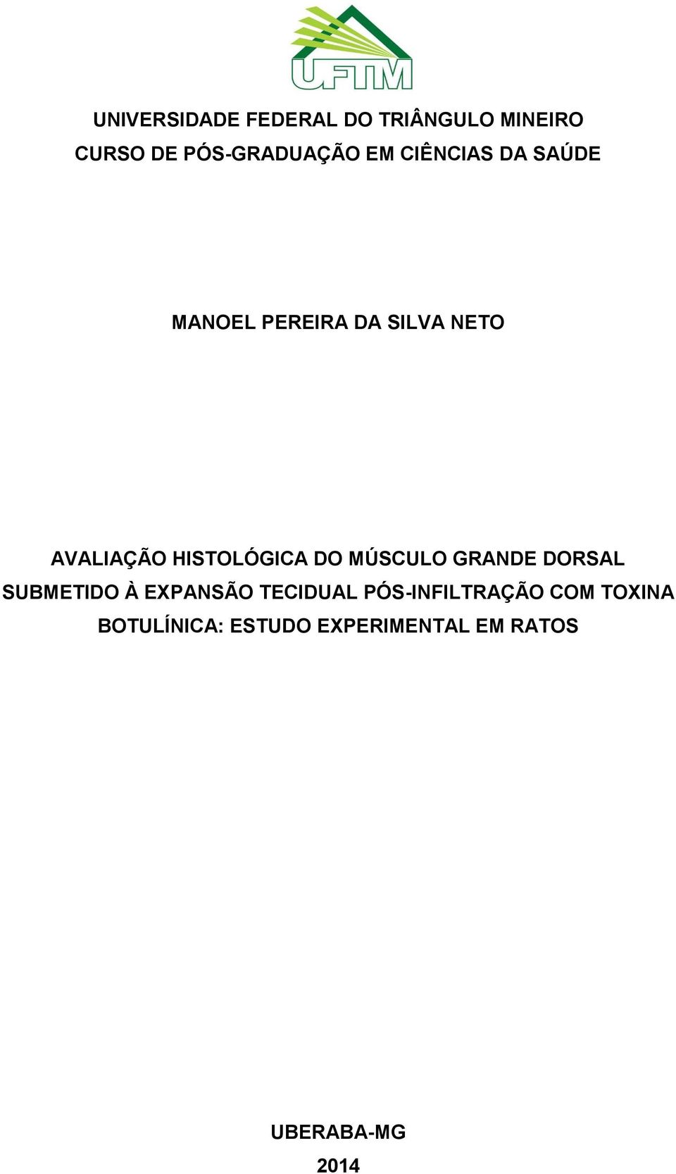 DO MÚSCULO GRANDE DORSAL SUBMETIDO À EXPANSÃO TECIDUAL