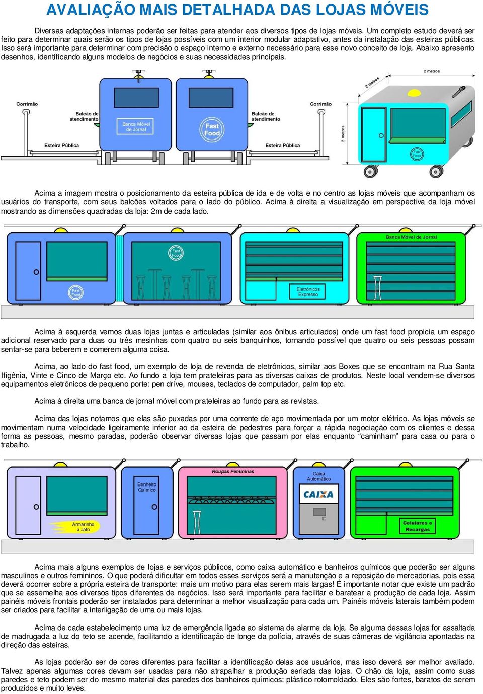 Isso será importante para determinar com precisão o espaço interno e externo necessário para esse novo conceito de loja.