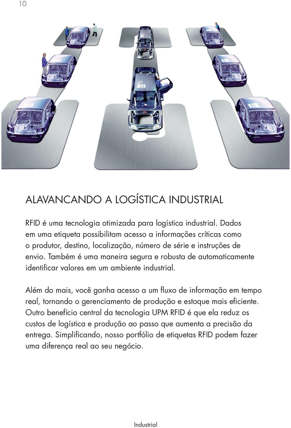 Também é uma maneira segura e robusta de automaticamente identificar valores em um ambiente industrial.