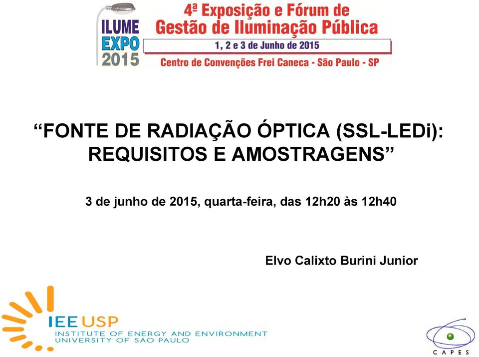 AMOSTRAGENS 3 de junho de 2015,