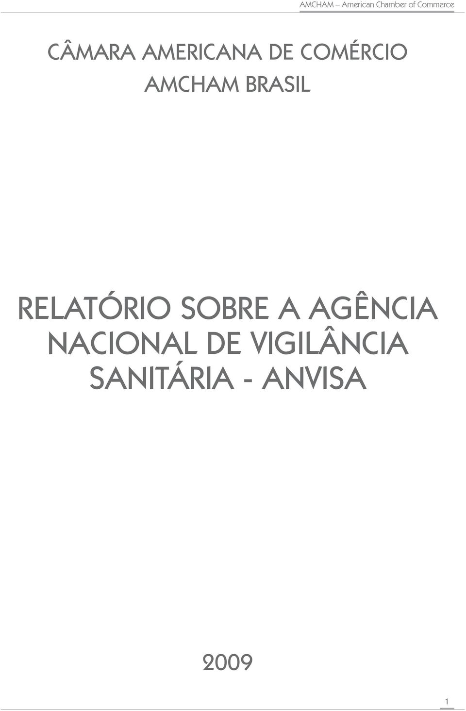 RELATÓRIO SOBRE A AGÊNCIA