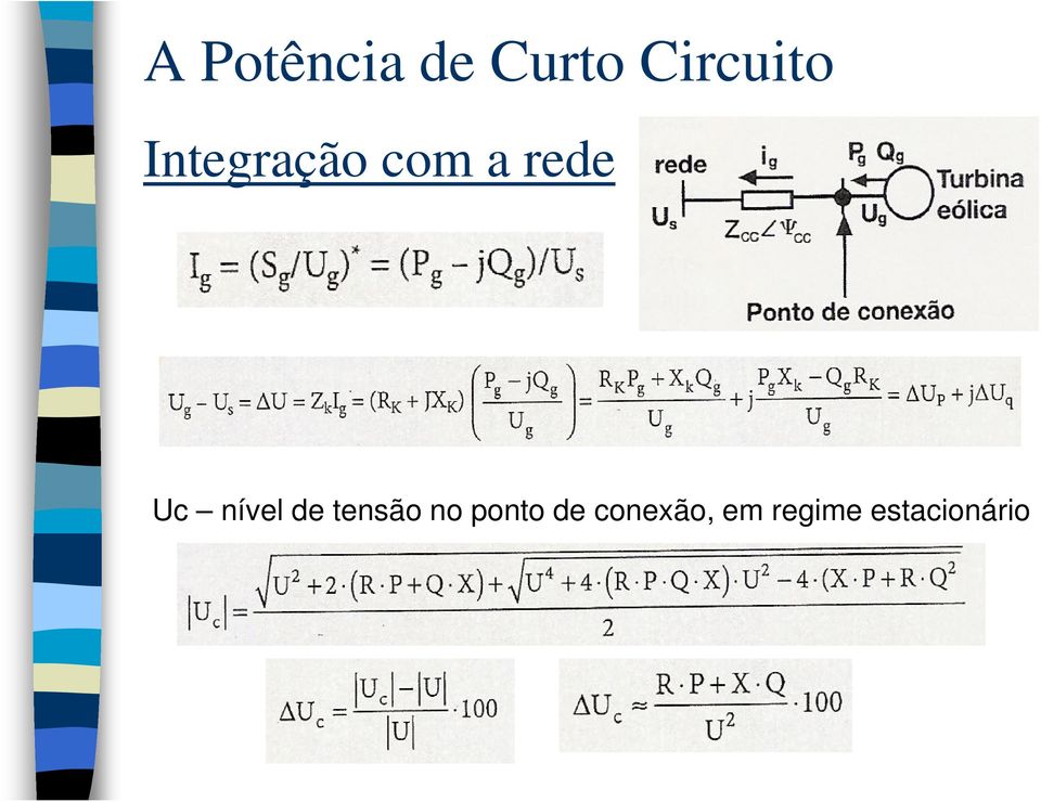 nível de tensão no ponto de