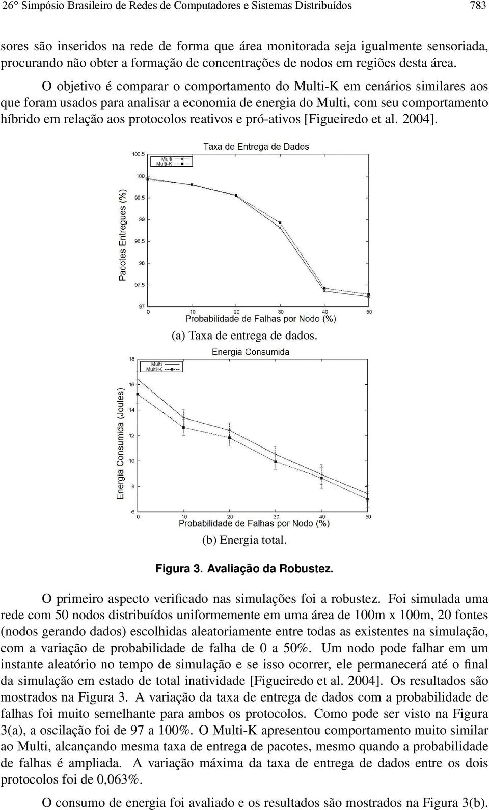 O objetivo é comparar o comportamento do Multi-K em cenários similares aos que foram usados para analisar a economia de energia do Multi, com seu comportamento híbrido em relação aos protocolos