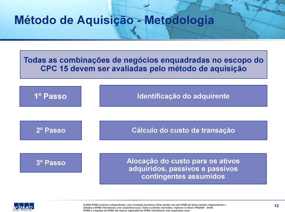 Identificação do adquirente 2º Passo Cálculo do custo da transação 3º Passo