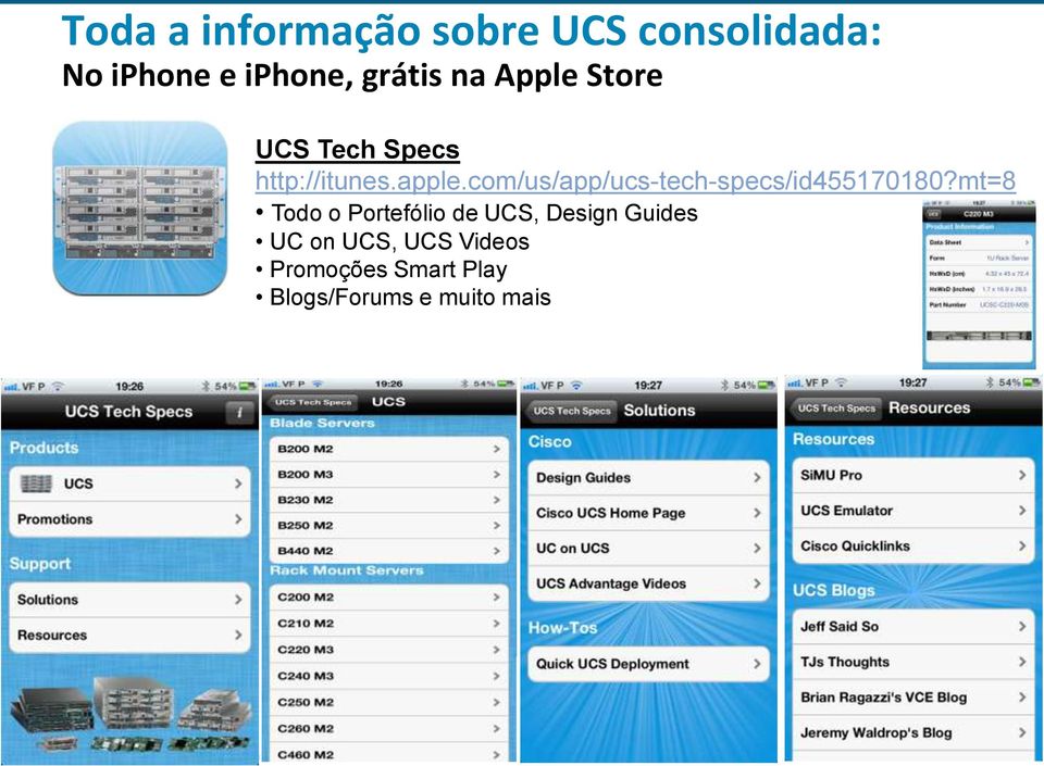 mt=8 Todo o Portefólio de UCS, Design Guides UC on UCS, UCS Videos Promoções