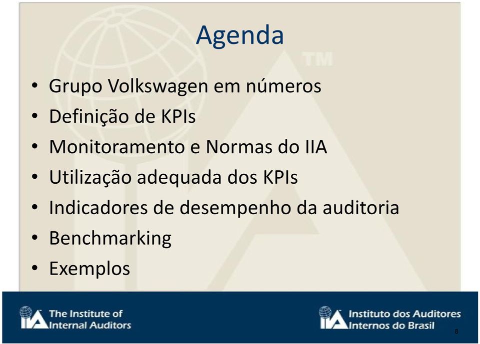 IIA Utilização adequada dos KPIs