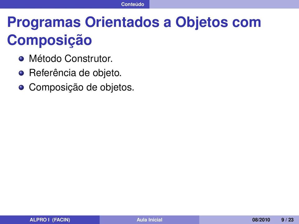 Referência de objeto.