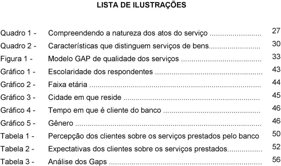 .. 44 Gráfico 3 - Cidade em que reside... 45 Gráfico 4 - Tempo em que é cliente do banco... 46 Gráfico 5 - Gênero.