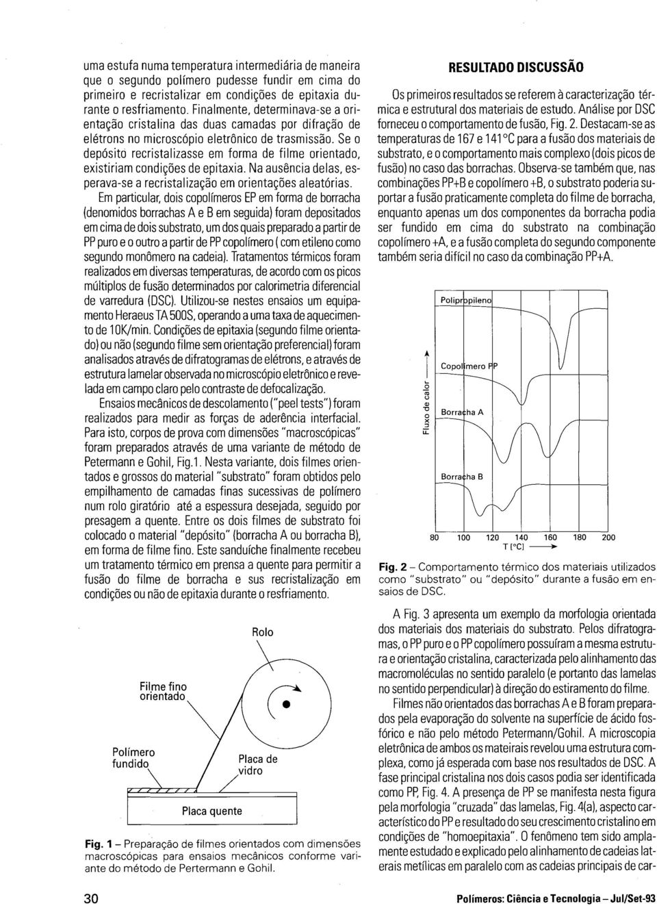 Se o depósito recristalizasse em forma de filme orientado, existiriam condições de epitaxia. Na ausência delas, esperava-se a recristalização em orientações aleatórias.