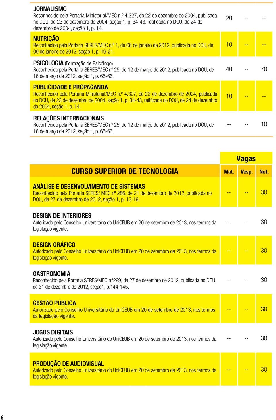 º 1, de 06 de janeiro de 2012, publicada no DOU, de 09 de janeiro de 2012, seção 1, p. 19-21.