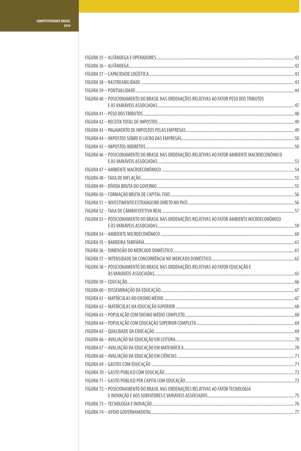 .. 49 FIGURA 43 Pagamento de impostos pelas empresas... 49 FIGURA 44 Impostos sobre o lucro das empresas... 50 FIGURA 45 Impostos indiretos.