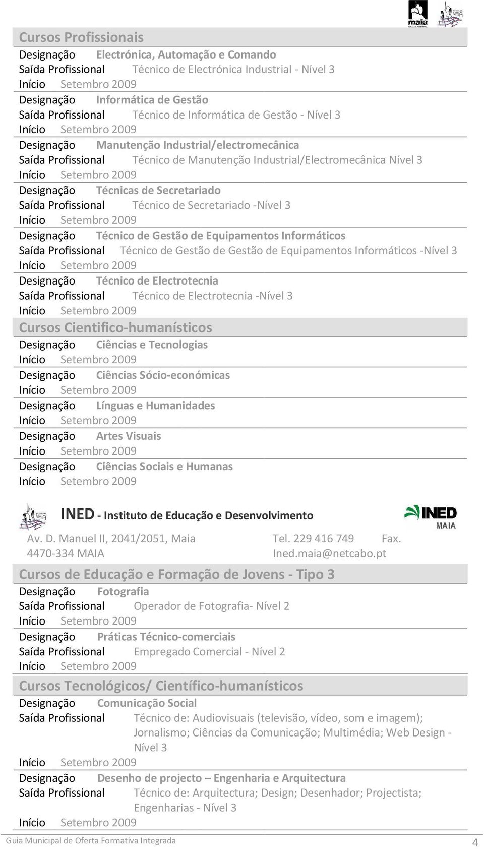 Profissional Técnico de Secretariado -Nível 3 Designação Técnico de Gestão de Equipamentos Informáticos Saída Profissional Técnico de Gestão de Gestão de Equipamentos Informáticos -Nível 3 Designação