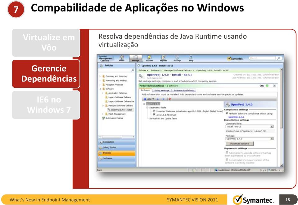 dependências de Java Runtime usando