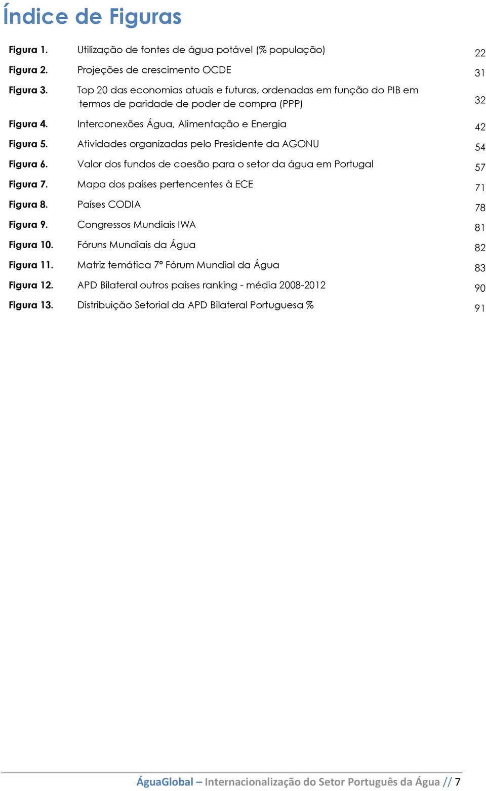 Atividades organizadas pelo Presidente da AGONU 54 Figura 6. Valor dos fundos de coesão para o setor da água em Portugal 57 Figura 7. Mapa dos países pertencentes à ECE 71 Figura 8.