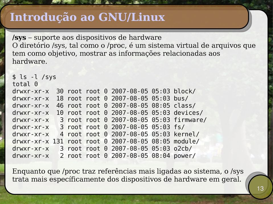 2007-08-05 05:03 devices/ drwxr-xr-x 3 root root 0 2007-08-05 05:03 firmware/ drwxr-xr-x 3 root root 0 2007-08-05 05:03 fs/ drwxr-xr-x 4 root root 0 2007-08-05 05:03 kernel/ drwxr-xr-x 131 root root