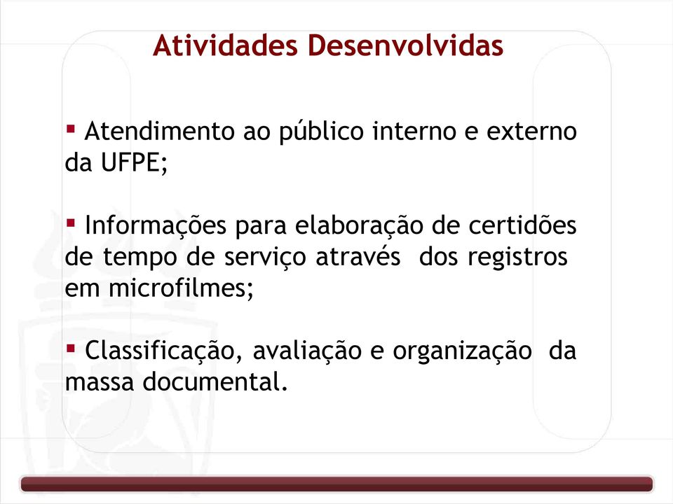 de tempo de serviço através dos registros em microfilmes;