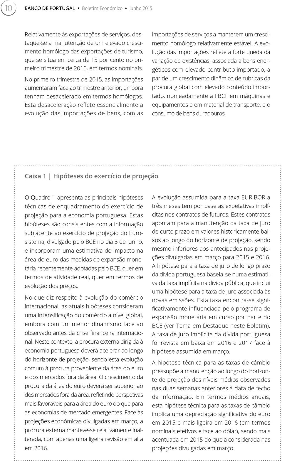 No primeiro trimestre de 2015, as importações aumentaram face ao trimestre anterior, embora tenham desacelerado em termos homólogos.