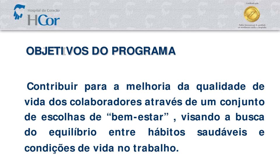 conjunto de escolhas de bem-estar, visando a busca do