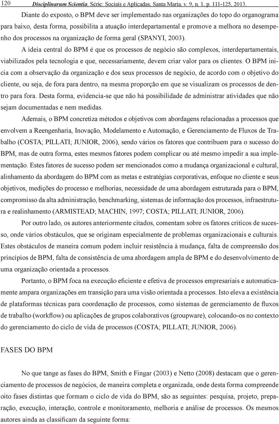 processos na organização de forma geral (SPANYI, 2003).