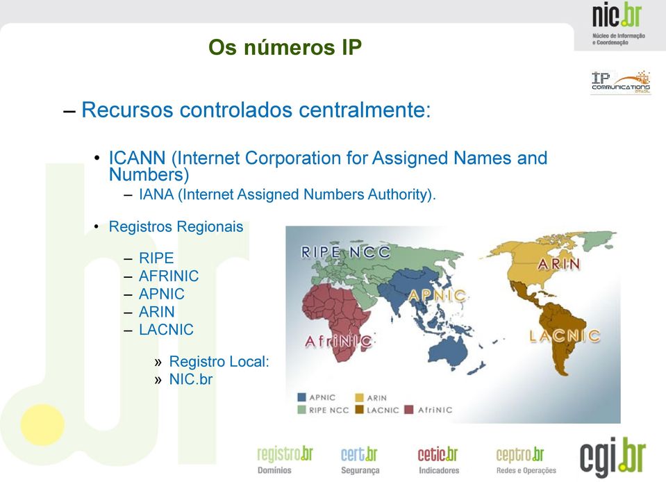 IANA (Internet Assigned Numbers Authority).