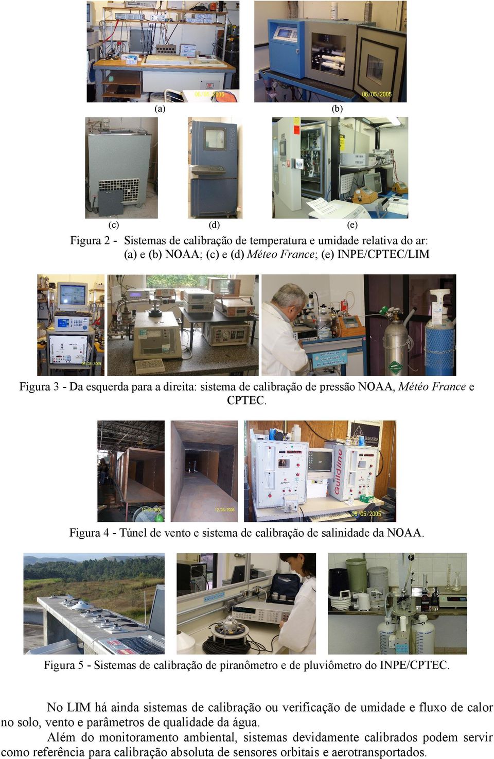 Figura 5 - Sistemas de calibração de piranômetro e de pluviômetro do INPE/CPTEC.