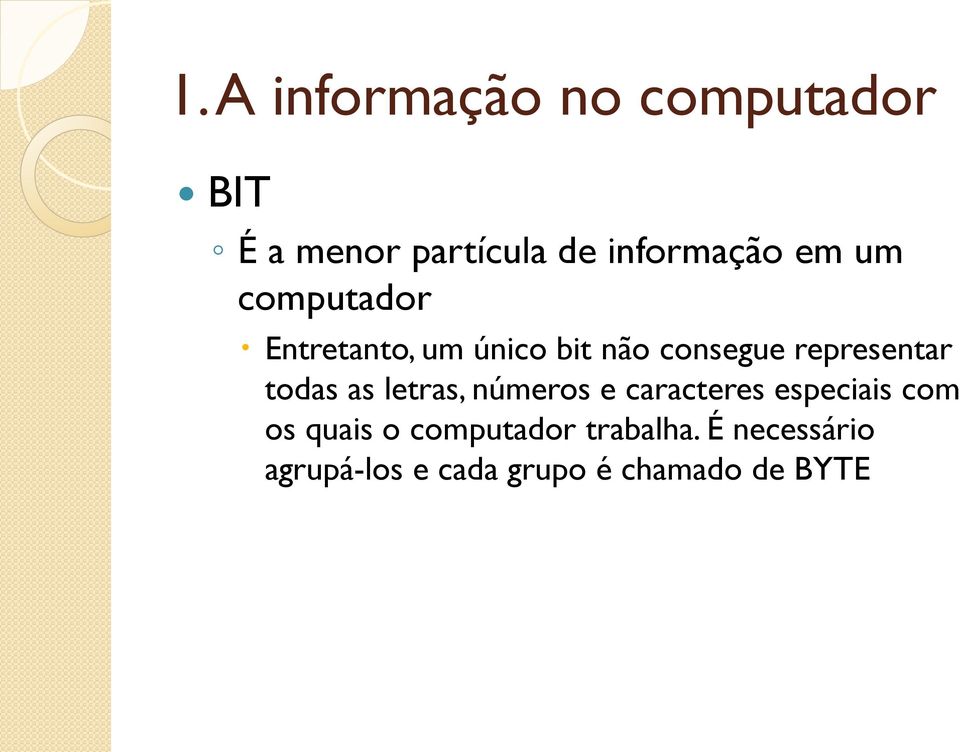 todas as letras, números e caracteres especiais com os quais o